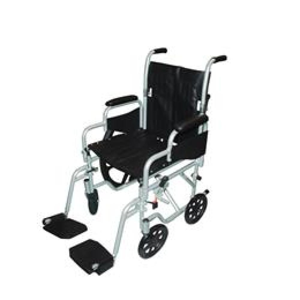 Image for product - Poly Fly Light Weight Transport Chair Wheelchair With Swing Away Footrest