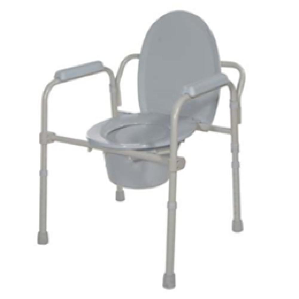 Image for product - Folding Steel Commode