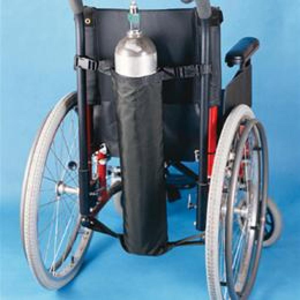 Image for product - Oxygen Tank Holder for Wheelchairs Image for product - Oxygen Tank Holder for Wheelchairs