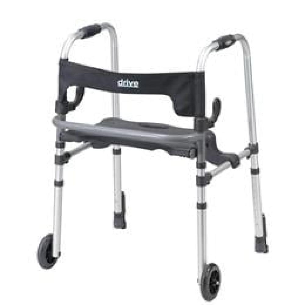 Image for product - Clever Lite Ls Rollator Walker With Seat And Push Down Brakes