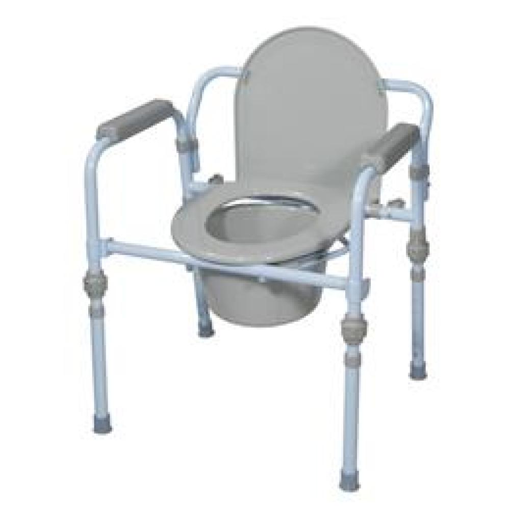 Image for product - Folding Bedside Commode With Bucket And Splash Guard