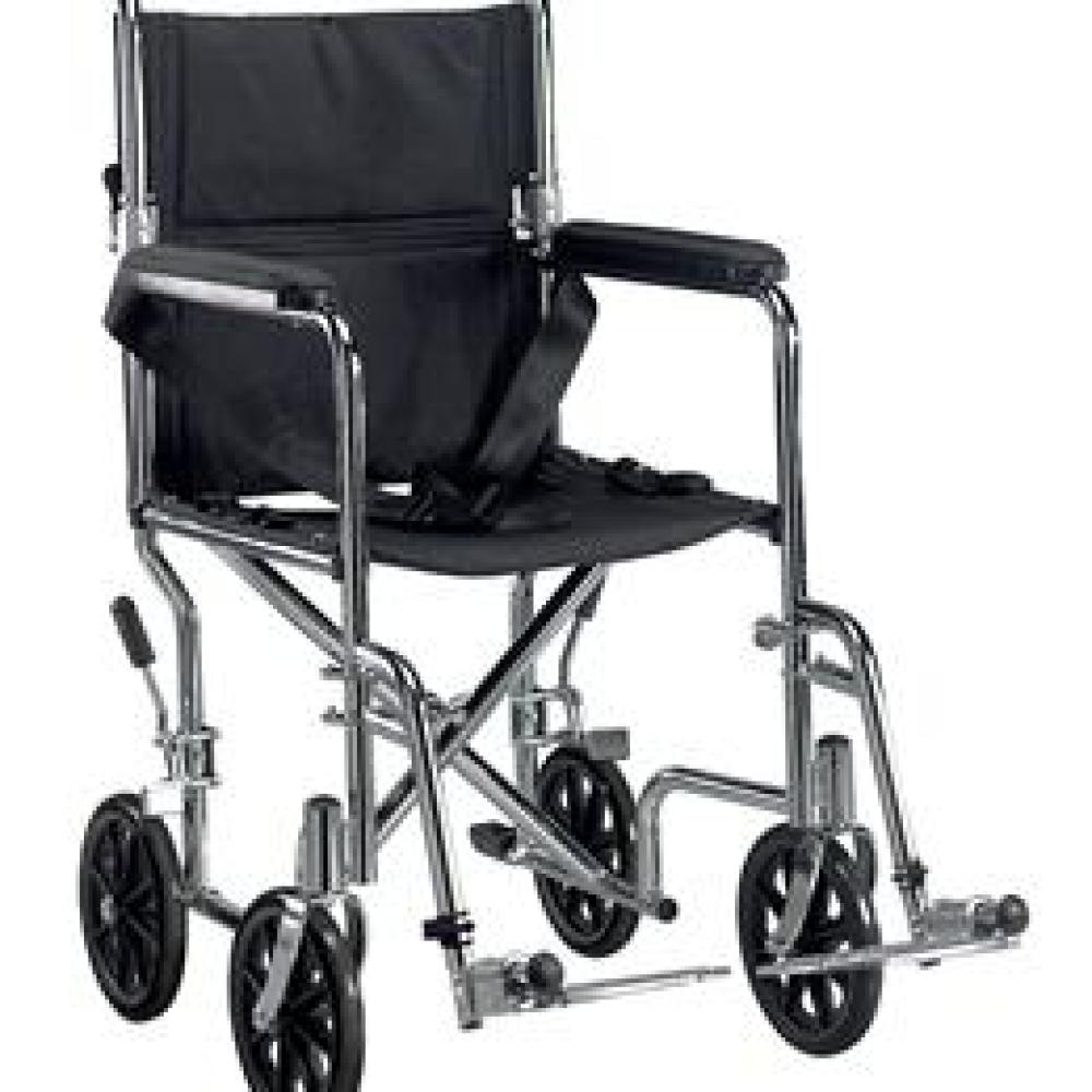 Image for product - Go Kart Light Weight Transport Wheelchair With Swing Away Footrest