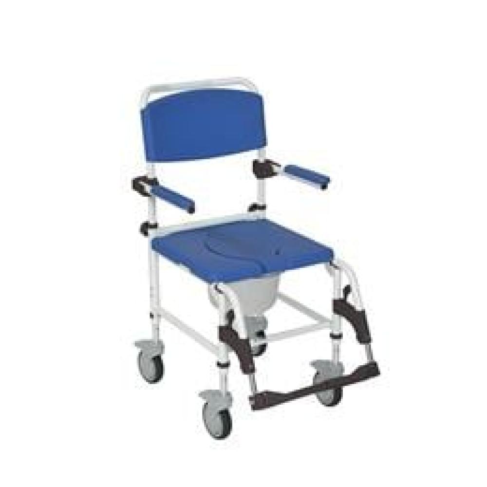 Image for product - Aluminum Shower Commode Transport Chair