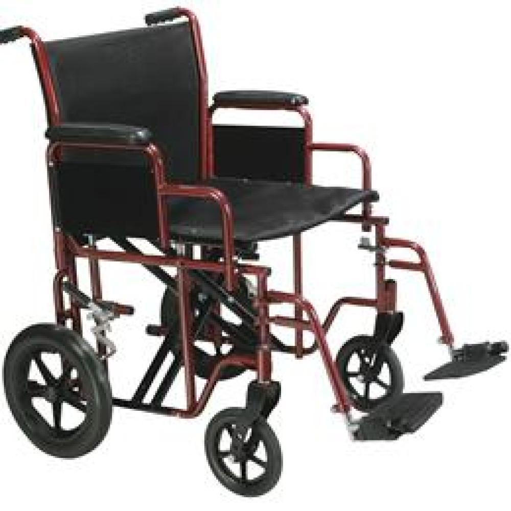 Image for product - Bariatric Heavy Duty Transport Wheelchair With Swing Away Footrest